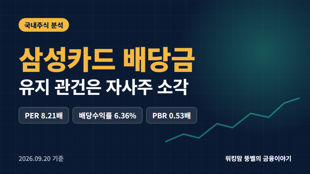 삼성카드 배당금