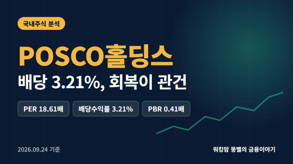 POSCO홀딩스 배당금